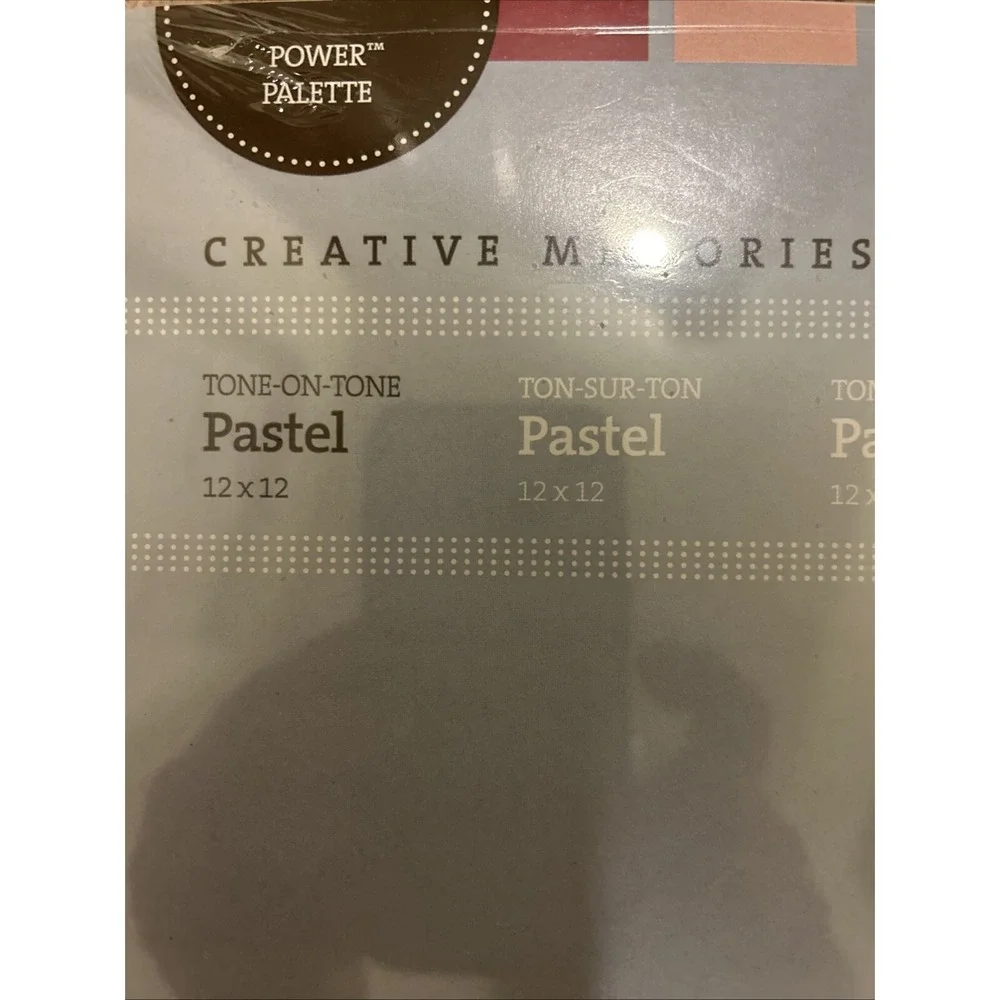 Creative Memories scrapbook paper Tone On Tone Pastel 16‎ Sheets, printed, craft